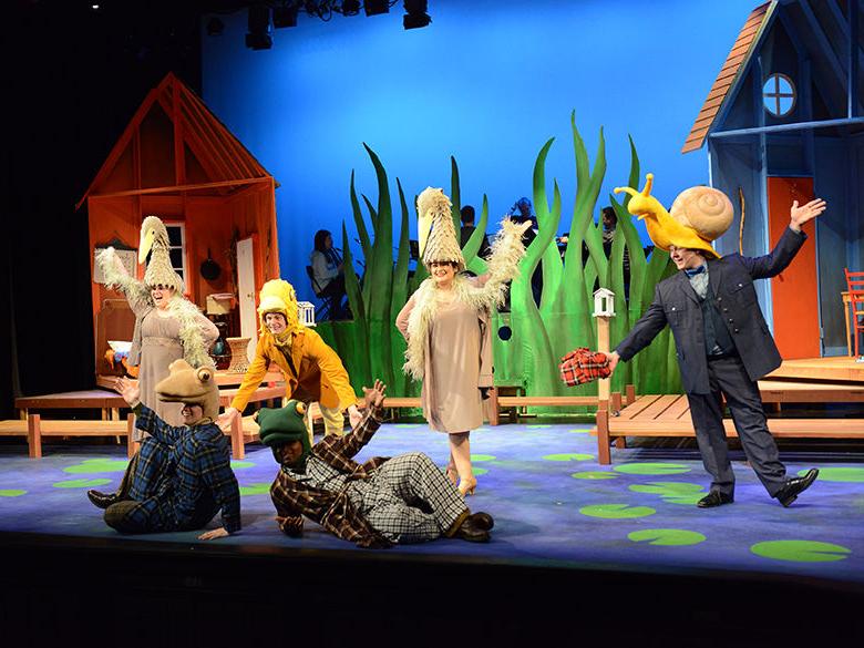 A scene from Penn State Altoona's production of A Year With Frog and Toad